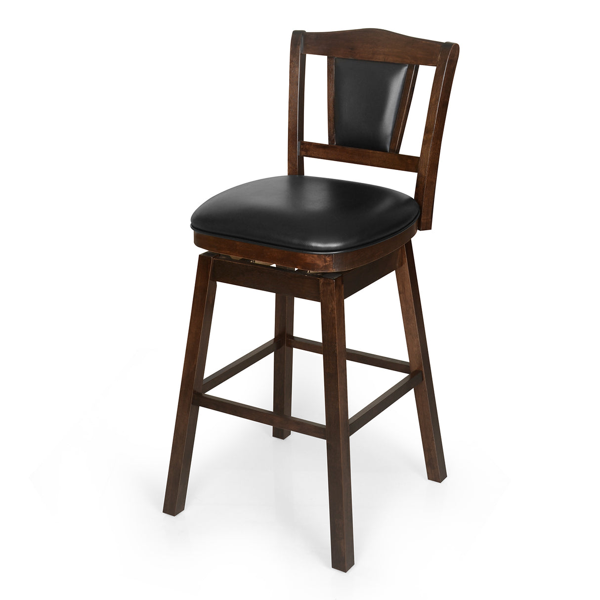 Fuzzo Swivel Bar Stool (Cappuccino)