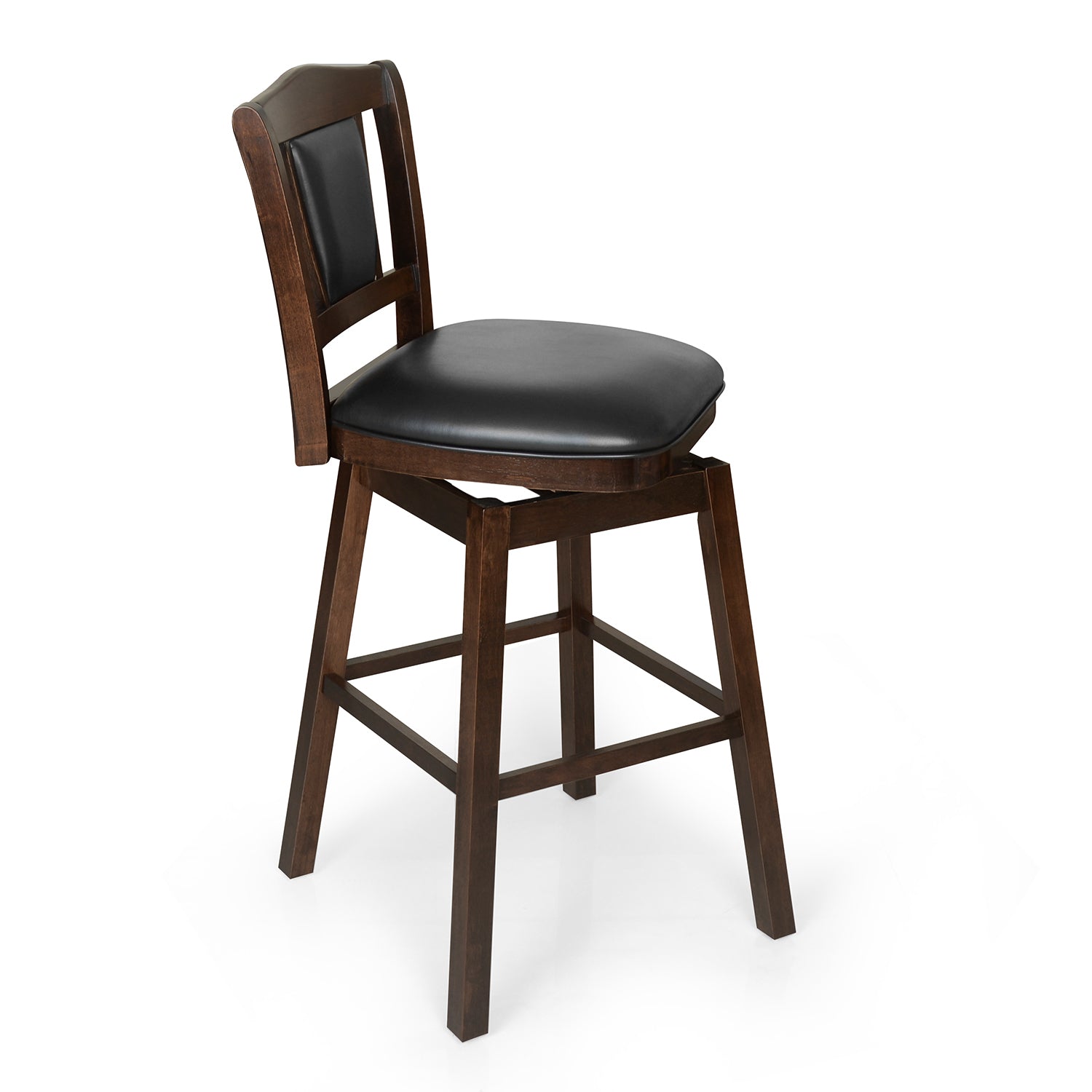 Fuzzo Swivel Bar Stool (Cappuccino)