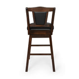 Fuzzo Swivel Bar Stool (Cappuccino)