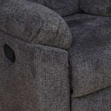 Gravid 1 Seater Manual Recliner (Charcoal)