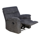 Gravid 1 Seater Manual Recliner (Charcoal)