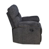 Gravid 1 Seater Manual Recliner (Charcoal)