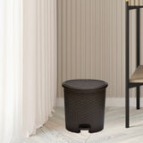 Paddle Dustbin 12 Liter Charcoal Grey