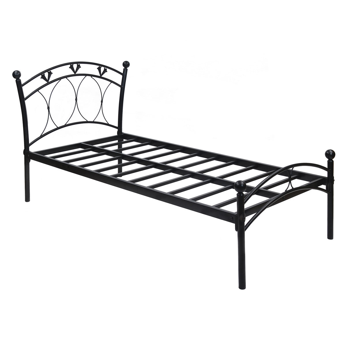 Hydra Metal Single Bed (Black)