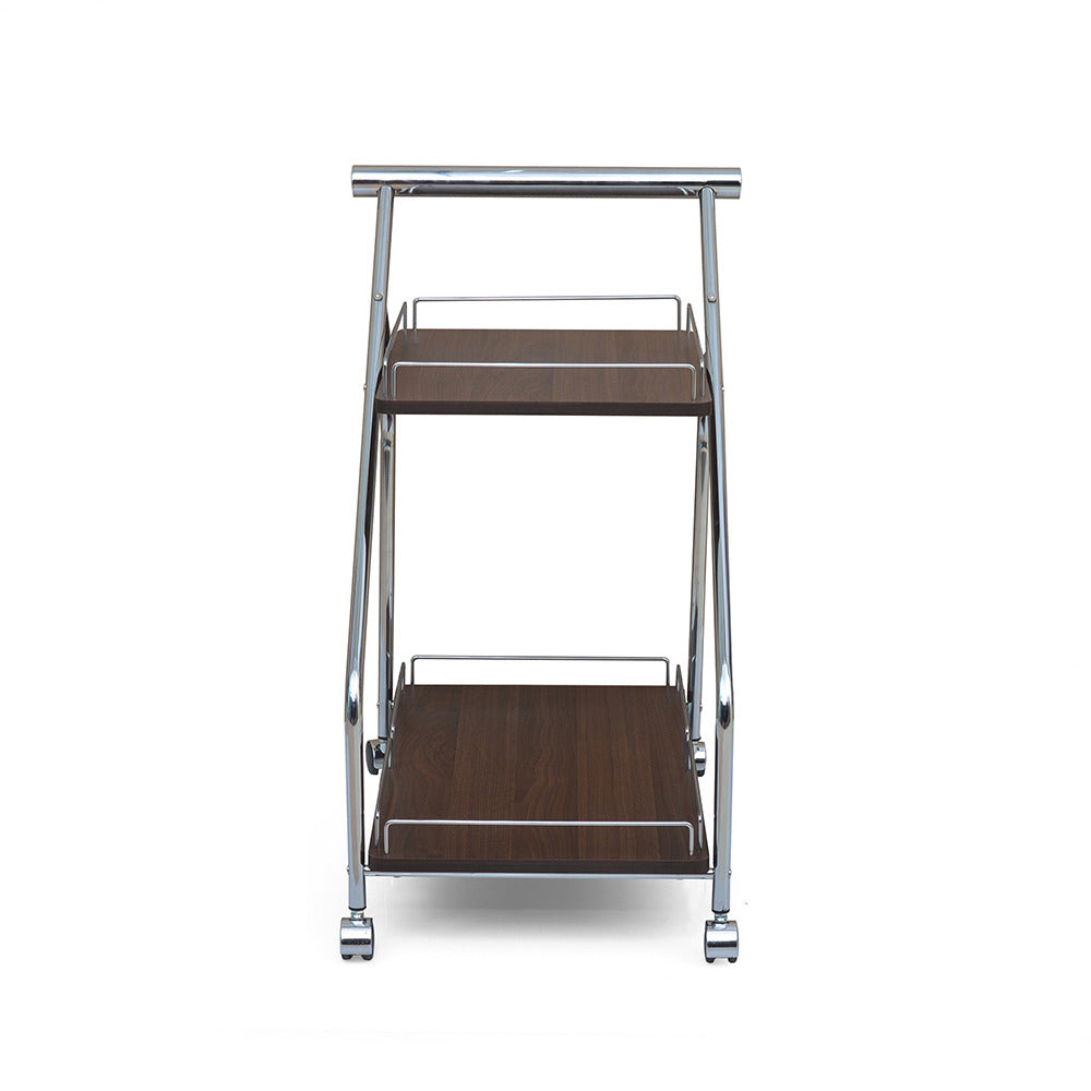 Ivan Serving Cart (Dark Walnut)