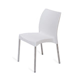 Nilkamal Novella 07 Plastic Chair (White)