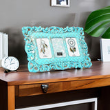 3 Pics Scroll Collage Photo Frame (Green)