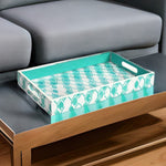 Printed MDF Serving Trays Set of 2 (Seagreen)