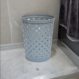 Polypropylene Woven Trash 13 L Open Dustbin (Grey)