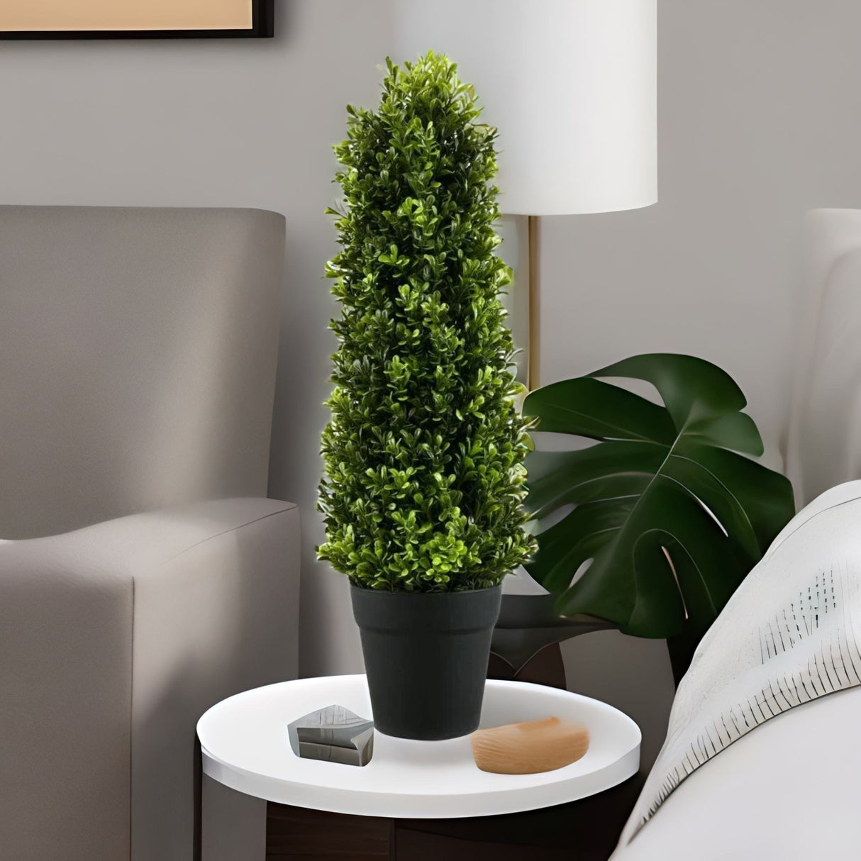 Boxwood Hilly Potted Plant (Green)