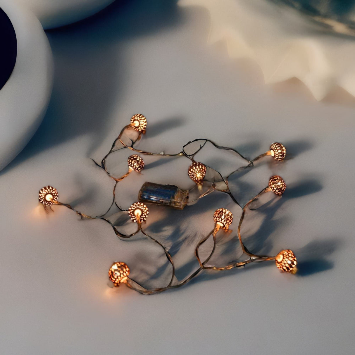 Festiva Sphere String Light Copper