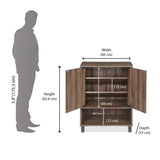 Astero Shoe Cabinet (Walnut)