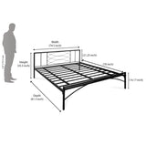 Ursa Metal King Bed (Black)