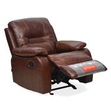 Wilson 1 Seater Sofa with Rocker Recliner (Caramel)