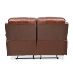 Wilson 2 Seater Sofa with Manual Recliner (Caramel)