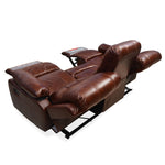 Wilson 3 Seater Sofa with 2 Manual Recliners (Caramel)